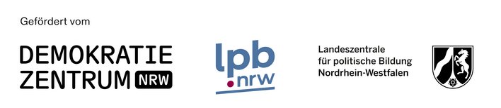 Logo Demokratiezentrum NRW und Logo LpB NRW