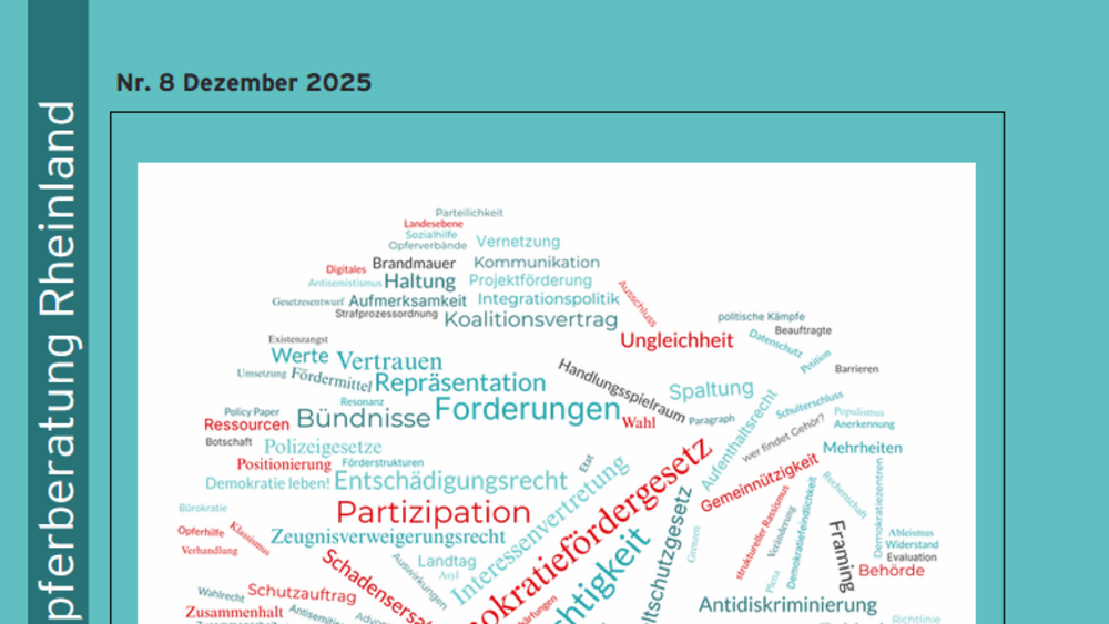 Cover Magazin Nr. 8 OBR. Themenschwerpunkt: Politik und Gesetzgebung.