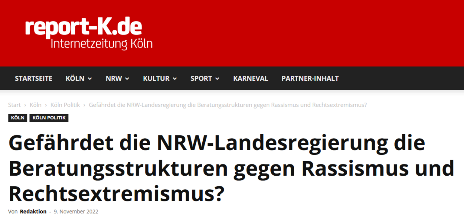 Artikelausschnitt: Report-K. 09.11.2022